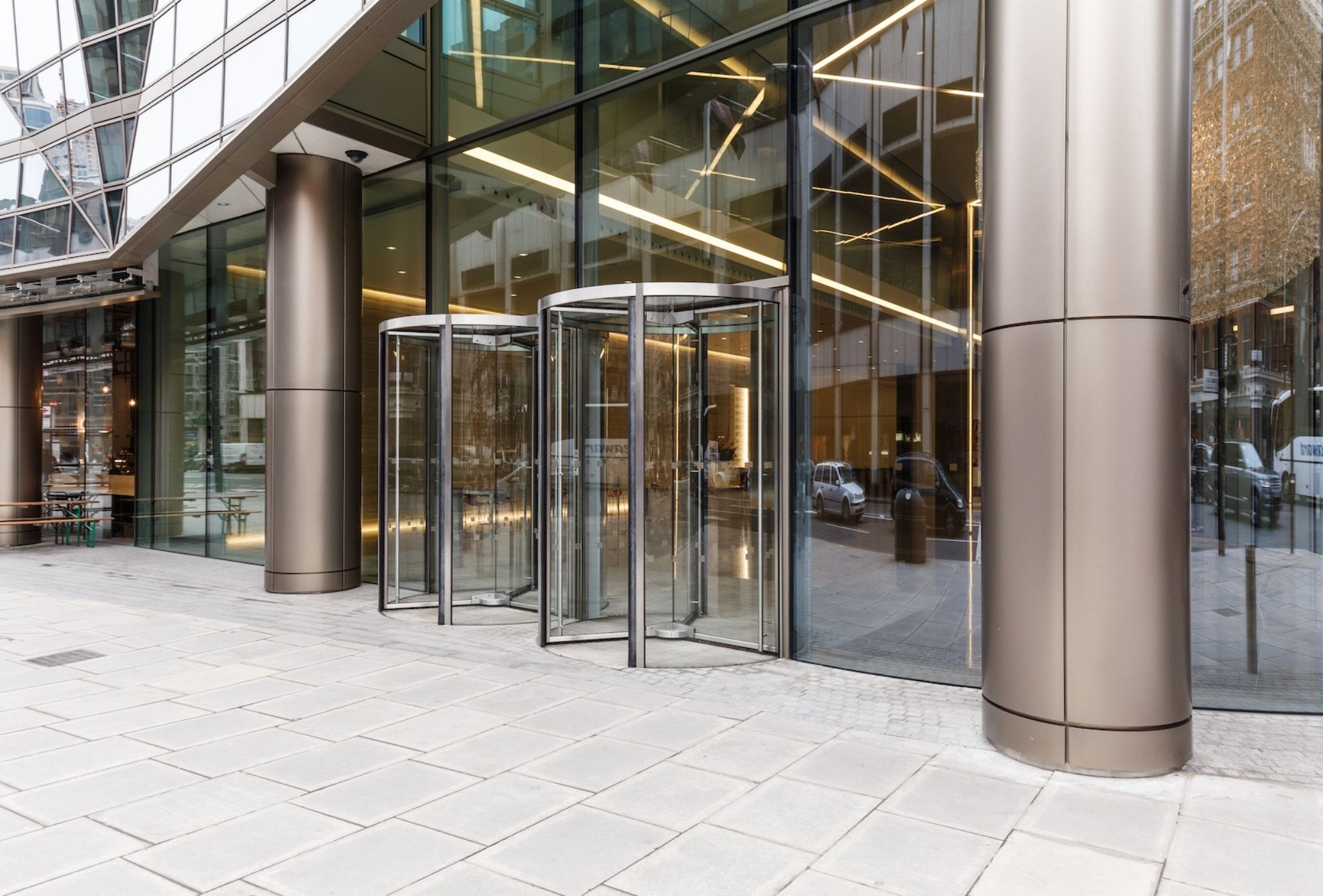 an entrance door built by bds entrances in london and frankfurt