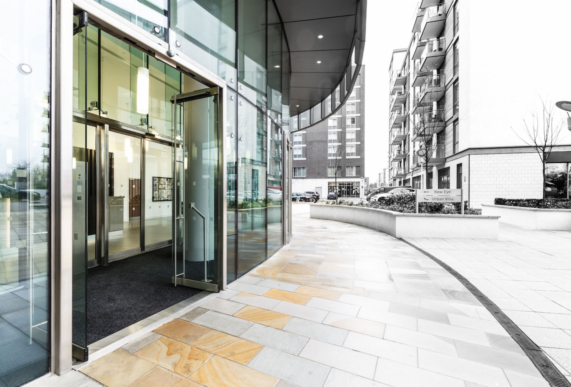 an entrance door built by bds entrances in london and frankfurt