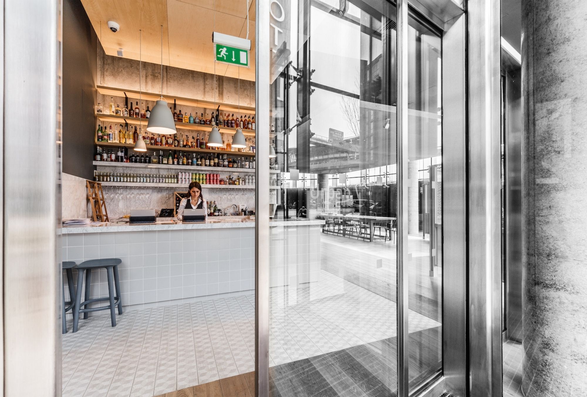 a sliding door door built by bds entrances