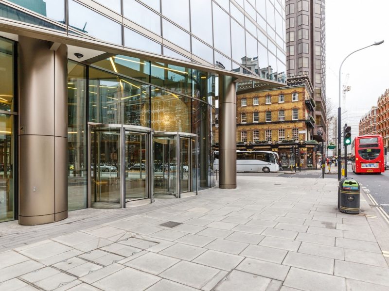 revolving door for buildings in london