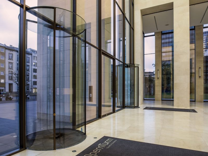 revolving door in frankfurt germany